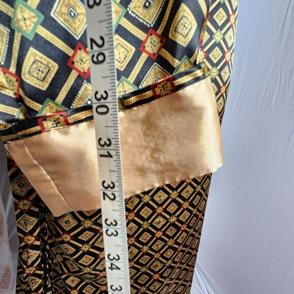 VICTORIA SECRET Satin Long Robe Kimono Gown Top Bottom Set Size M - Picture 11 of 16